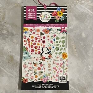 The Happy Planner Fun Floral Sticker Collection for Planners ad Crafting